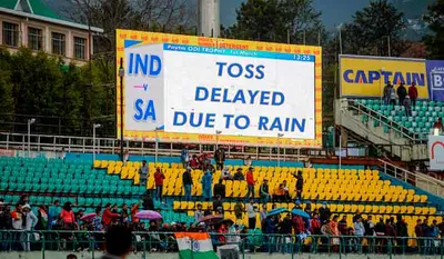 toss for india s 1st test clash against south africa delayed due to wet patches on outfield