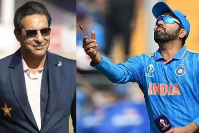  i feel embarrassed   wasim akram on sikander bakht s comments on rohit sharma s toss technique
