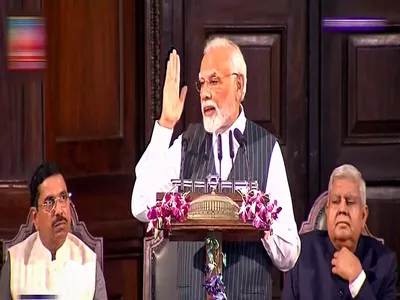 “india will have to work on larger canvas ” pm modi in address ahead of move to parliament new building