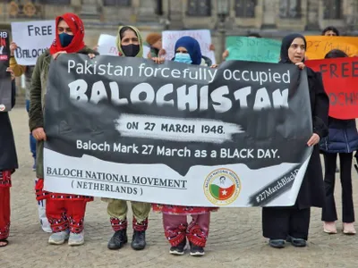 baloch community observe  black day  on march 27