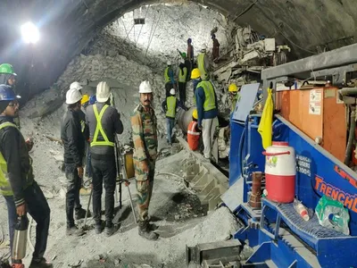 silkyara tunnel collapse  6 inch wide pipe reaches trapped labourers  rescuers say now will go with  full force 