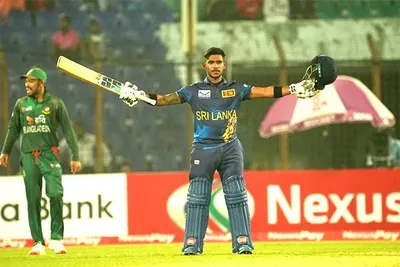nissanka s ton guides sri lanka to victory over bangladesh by 3 wickets