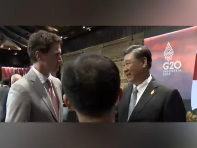 trudeau xi jinping heated exchange of words at g20 caught on camera
