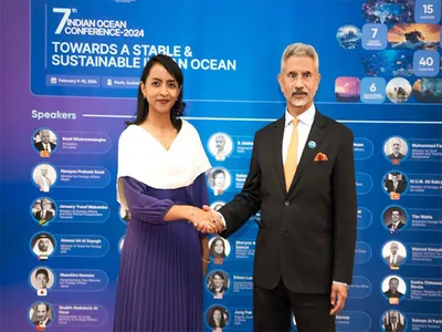 jaishankar discusses bilateral ties with madagascar foreign minister at 7th indian ocean conference in perth