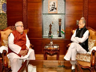 rajasthan cm gehlot meets governor kalraj mishra in jaipur