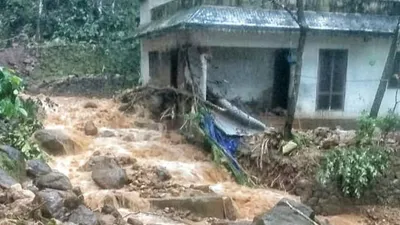 j k  heavy rain triggers landslides in poonch  several houses damaged