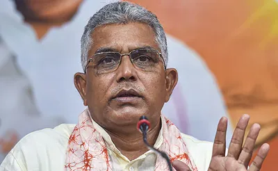 bjp s dilip ghosh defends bengal governor amid molestation allegations  calls out  tmc politics 