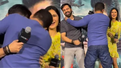 salman khan s  kissing scene  with emraan hashmi at  tiger 3  success event  video goes viral