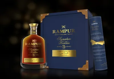rampur signature reserve single malt whisky becomes the most expensive indian whisky
