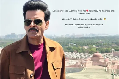 manoj bajpayee takes  silence 2  promotion to the streets of lucknow