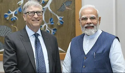 coming up on friday  pm modi bill gates in freewheeling chat  ai to climate change discussed