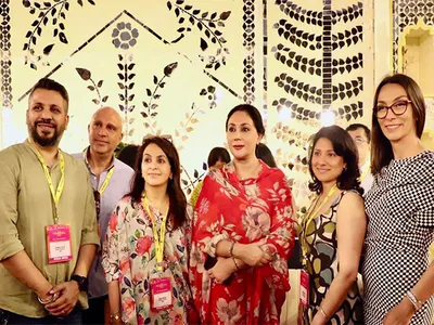 rajasthan deputy cm diya kumari visits great indian travel bazaar in jaipur  lauds tourism sector