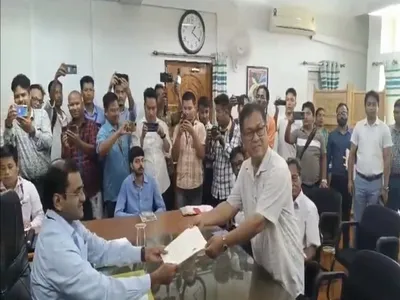 east tripura india candidate rajendra reang files nomination