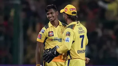  dhoni is playing father s role in my cricket life   csk s matheesha pathirana
