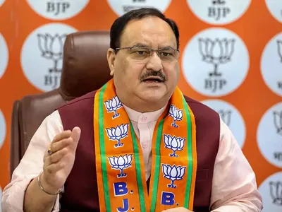 lok sabha polls  bjp chief jp nadda holds meeting with party leaders to review voter turnout in phase 1
