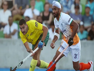 indian men s hockey team suffers 1 2 defeat against australia in third match