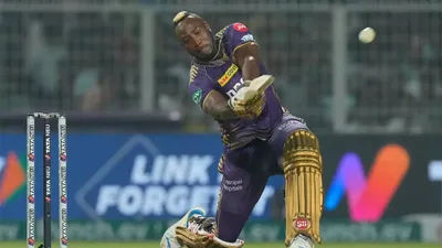 kkr all rounder andre russell completes 200 sixes in ipl