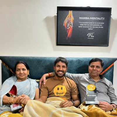 dhruv jurel shares heartwarming post with  real mvps  of his life