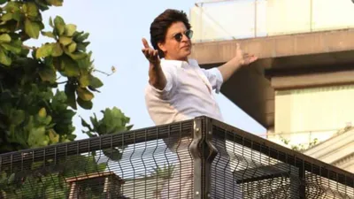 from mannat with love  shah rukh khan s eid tradition continues to delight fans