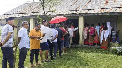 manipur lok sabha repolling  73 05 per cent voter turnout till 3 pm