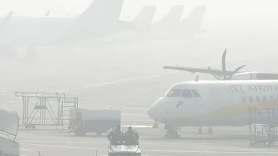 over 100 domestic flights delayed from igia due to zero visibility
