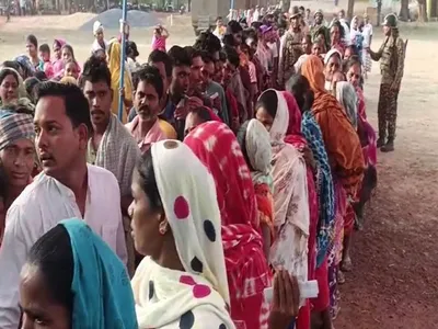 lok sabha polls  tripura records 54 47 per cent voter turnout  maharashtra at lowest with 31 77 per cent till 1 pm