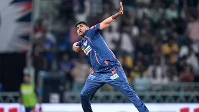 ipl 2024  yash thakur stars with 5 wicket haul as lsg clinch comprehensive 33 run win over gt