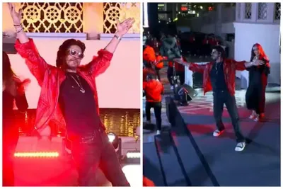 srk grooves to  zinda banda    besharam rang  with fans at a club in dubai  check out videos
