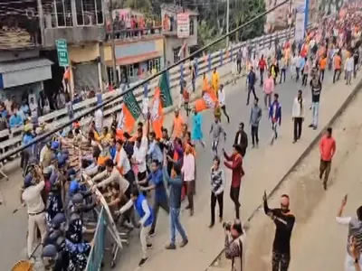 sandeshkhali  setback to tmc  calcutta high court orders removal of prohibitory orders in basirhat amid bjp agitation