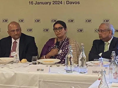  india s g20 presidency ensured gender issue not reduced to sidelines   smriti irani at davos