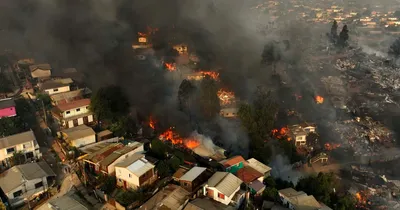 devastating wildfires in chile claim over 120 lives  rescue operation underway