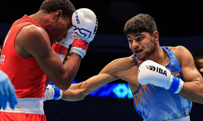 india s boxer nishant one step closer to paris olympics 2024