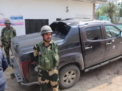 vehicle used by amritpal singh  ammunition seized  punjab police