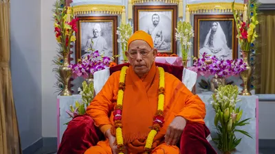 ramakrishna mission chief swami smaranananda maharaj dies at 95