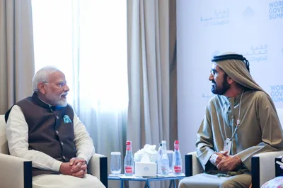 uae vice president presents copy of his book  personalised message to pm modi