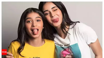 ananya panday celebrates siblings day with sweet tribute to sister rysa