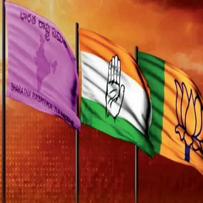 telangana polls  chief electoral officer asks congress  bjp  brs to pull out ads