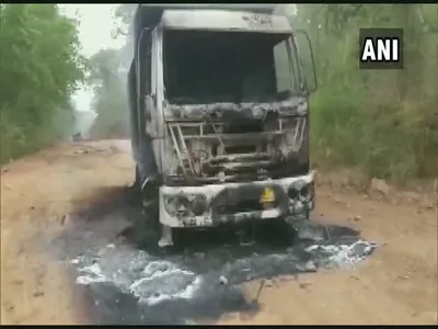 naxals torch 2 trucks in chattisgarh s sukma district  no casualties reported