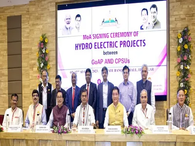 arunachal pradesh govt inks moa with 3 central govt psus  allots 12 hydropower projects