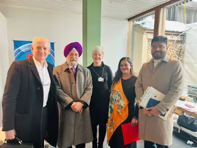 union minister hardeep singh puri engages in key discussions at wef davos 2024