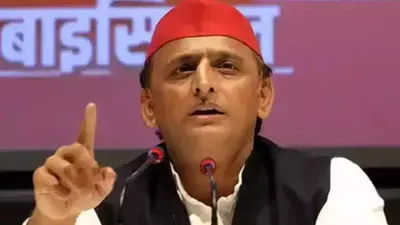 sp chief akhilesh yadav accuses bjp of planning to change constitution