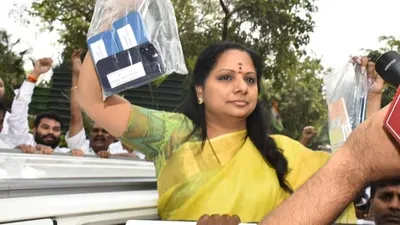 k kavitha submits her phones as she enters 3rd round of ed questioning