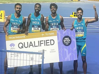 indian men s  women s 4x400m relay teams earn spots in paris olympics
