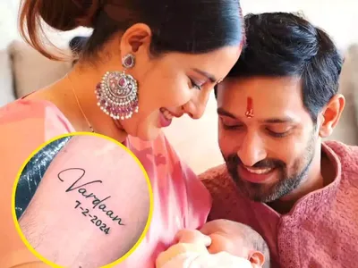 vikrant massey gets his son vardaan s name inked on arm  shares pic