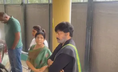 telangana assembly polls   chiranjeevi and family cast their votes in hyderabad