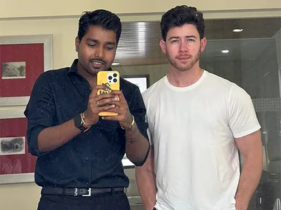 nick jonas gets new haircut by tiger shroff s hairstylist  fans say  he s ready to become bollywood hero 